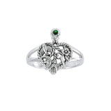 Gemstone Cimaruta Witch Ring TRI1579 - Jewelry