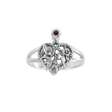 Gemstone Cimaruta Witch Ring TRI1579 - Jewelry