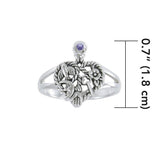 Gemstone Cimaruta Witch Ring TRI1579 - Jewelry