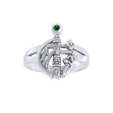 Gemstone Cimaruta Witch Ring TRI1580 - Jewelry