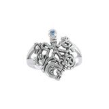 Gemstone Cimaruta Witch Ring TRI1581 - Jewelry