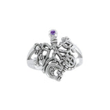 Gemstone Cimaruta Witch Ring TRI1581 - Jewelry
