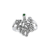 Gemstone Cimaruta Witch Ring TRI1581 - Jewelry