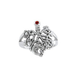 Gemstone Cimaruta Witch Ring TRI1581 - Jewelry