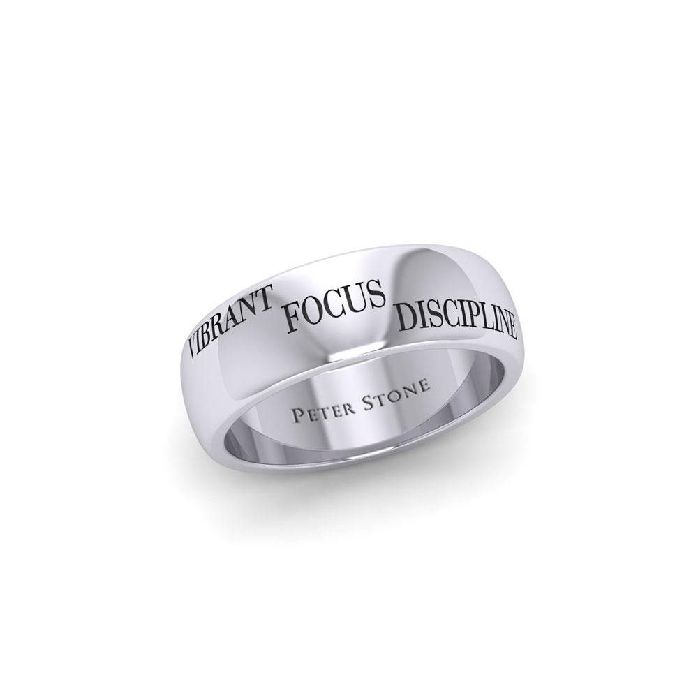 3 Words That Matter Plain Silver Ring TRI1650C - Jewelry
