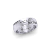 3 Words That Matter Plain Silver Ring TRI1650C