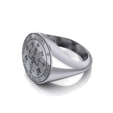 Sigil of the Archangel Uriel Sterling Silver Ring TRI1709 - Jewelry