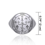 Sigil of the Archangel Uriel Sterling Silver Ring TRI1709 - Jewelry