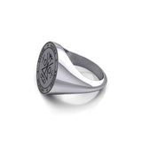 Sigil of the Archangel Raziel Silver Ring TRI1762 - Jewelry