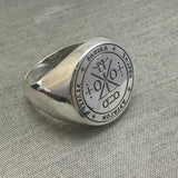 Sigil of the Archangel Raziel Silver Ring TRI1762 - Jewelry