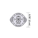Sigil of the Archangel Raziel Silver Ring TRI1762 - Jewelry