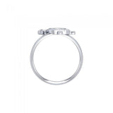 Sea Turtle with Star Silver Ring TRI1783 - Jewelry