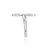 Celtic Trinity Knot Spiral Silver Ring TRI1786 - Jewelry