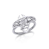 A worthwhile quest Manta Ray Filigree Sterling Silver Ring TRI1790