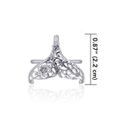 The graceful tale Silver Whale Tail Filigree Ring TRI1793 - Jewelry