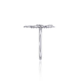 A touch of whimsical sea vibe Silver Seahorse Filigree Ring TRI1794 - Jewelry