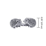 Kissing Porcupines Silver Adjustable Wrap Ring TRI1804 - Jewelry