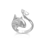 A gift of solitude Silver Orca Whale Wrap Ring TRI1807