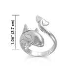 A gift of solitude Silver Orca Whale Wrap Ring TRI1807 - Jewelry