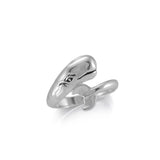 Moby Dick the giant White Sperm Whale Silver Ring TRI1809 - Jewelry