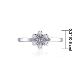 Cute Flower Silver Ring TRI1871 - Jewelry