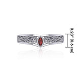 Silver Filigree Millennium Ring with Gemstone TRI1913 - Jewelry
