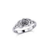 Celtic Trinity Rose Silver Ring TRI1939