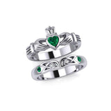 Celtic Claddagh Love Silver Commitment Band Ring TRI1942 - Jewelry