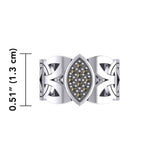 Borre Silver Ring with Gemstones TRI1948 - Jewelry