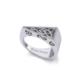 Triangle Celtic Knotwork Silver Ring TRI1961 - Jewelry