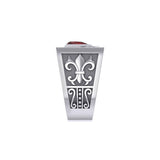The Recovery with Fleur de lis Silver Signet Men Ring TRI1982 - Jewelry