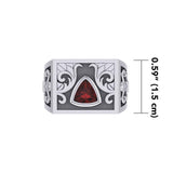 The Recovery with Fleur de lis Silver Signet Men Ring TRI1982 - Jewelry