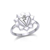 Manipura Solar Plexus Chakra Sterling Silver Ring TRI2044 - Jewelry