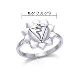 Manipura Solar Plexus Chakra Sterling Silver Ring TRI2044 - Jewelry