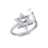 Star of David Silver Ring TRI2057 - Jewelry