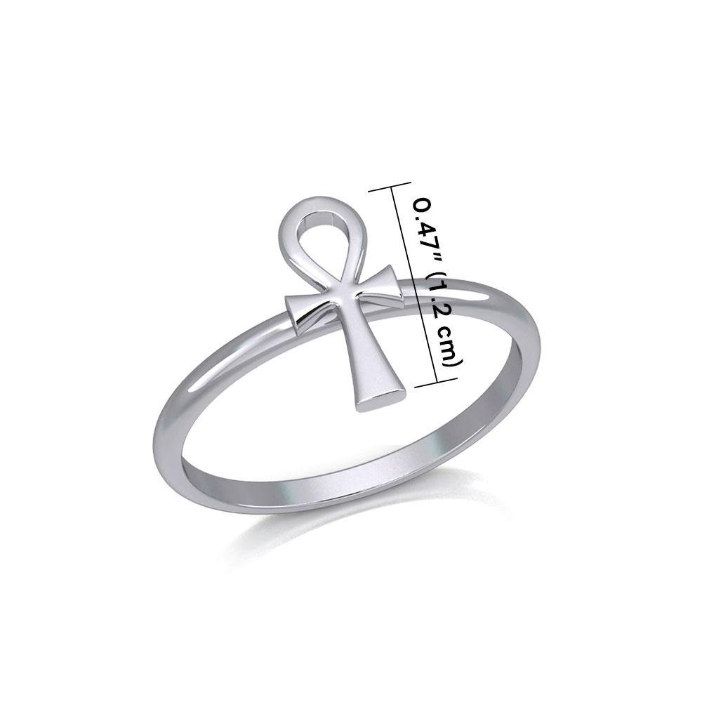 Egyptian Ankh Silver Ring TRI2055 - Jewelry