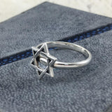 Star of David Silver Ring TRI2057 - Jewelry