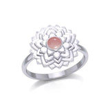 Sahasrara Crown Chakra Sterling Silver Ring with Gem TRI2089 - Jewelry