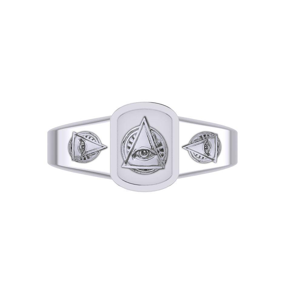 Eye of Wisdom Silver Ring TRI2102 - Jewelry