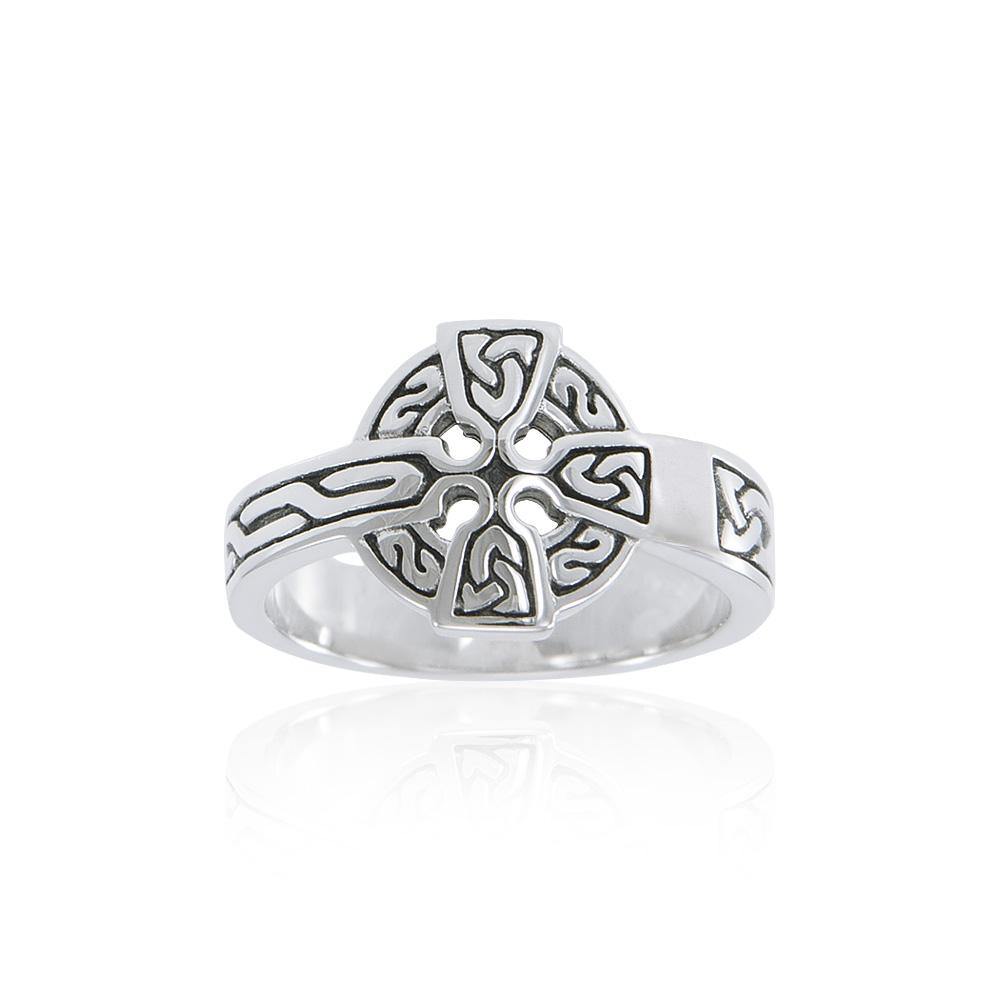 Sterling Silver Celtic Cross Ring TRI2105 - Jewelry