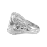 Angel Talisman Occult Small Sterling Silver Ring TRI2155 - Jewelry