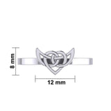 Celtic Knotwork Silver Ring TRI2166 - Jewelry