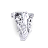 Goddess Brigid Silver Ring with Gem TRI2187 - Jewelry