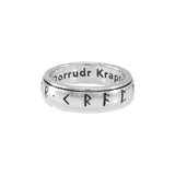 Steve Miller Odin Strength Runic Silver Spinner Ring TRI2194 - Jewelry