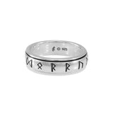 Steve Miller Odin Strength Runic Silver Spinner Ring TRI2194 - Jewelry