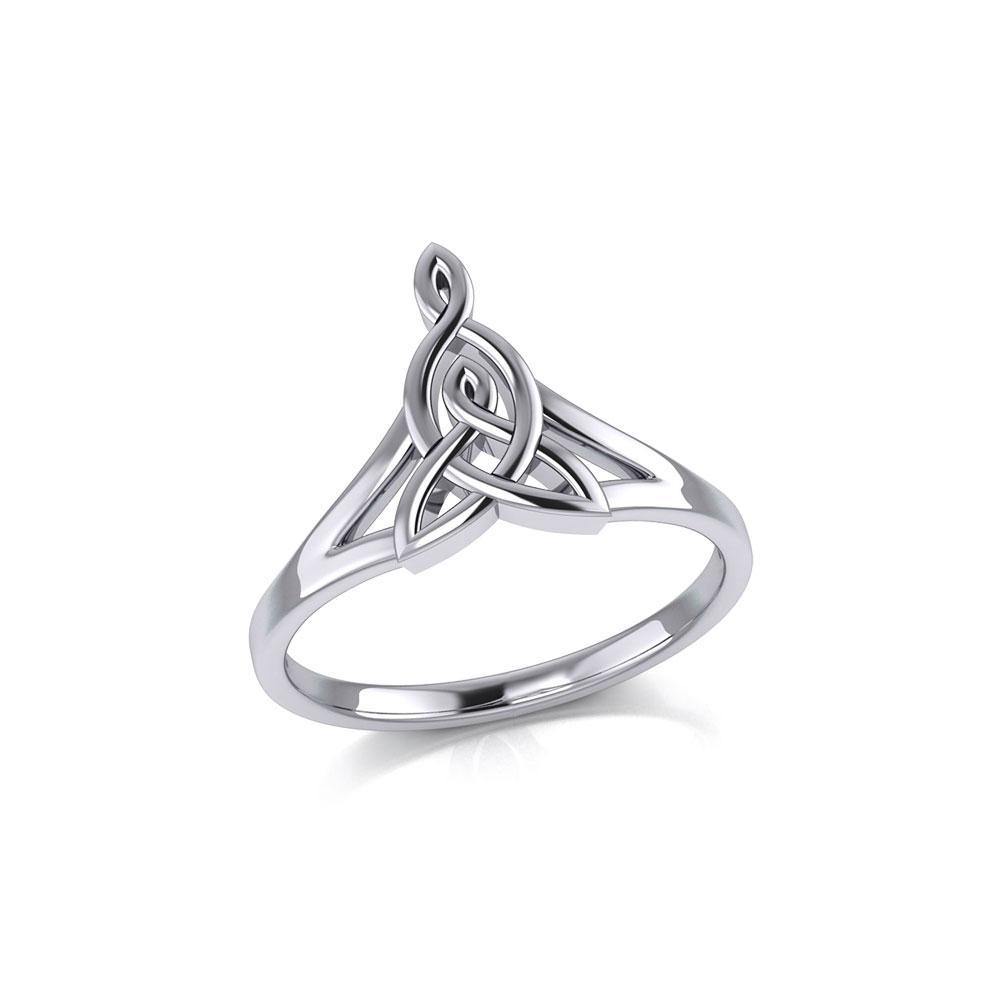 PS: Celtic Triquetra Flip Ring TRI151-