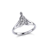 Celtic Motherhood Triquetra or Trinity Knot Silver Ring TRI2262 - Jewelry