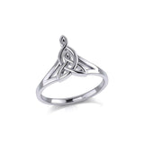 Celtic Motherhood Triquetra or Trinity Knot Silver Ring TRI2262