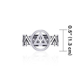 Recovery Silver Band Ring TRI2269 - Jewelry