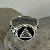 Recovery Band Ring with Gem and Enamel TRI2274 - Jewelry